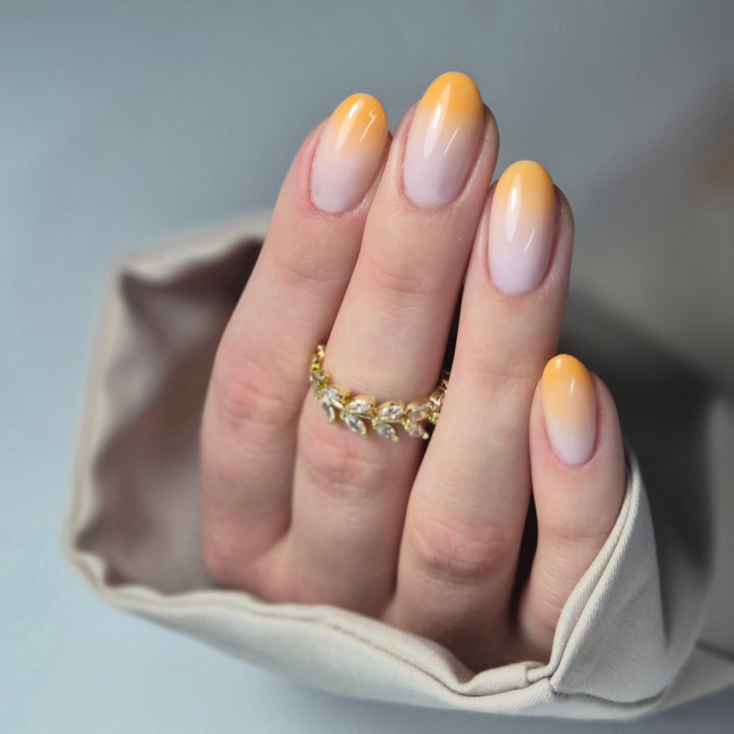 Brzoskwiniowe ombre — Kolor w Atelier Ewelina Łozińska